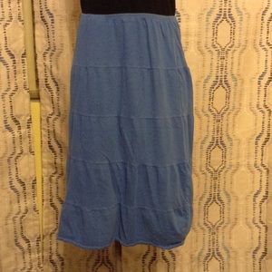 Avenue blue sectioned skirt.