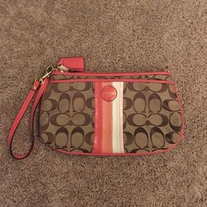 Large coach wristlet