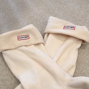 hunter fleece welly socks - women's medium
