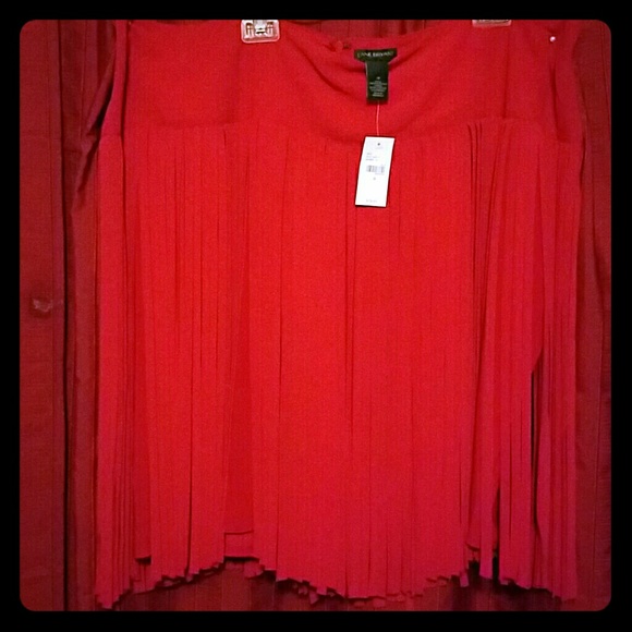 Lane Bryant fringe skirt