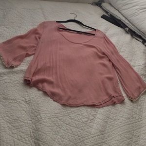 Pink, Bell sleeve pacsun top