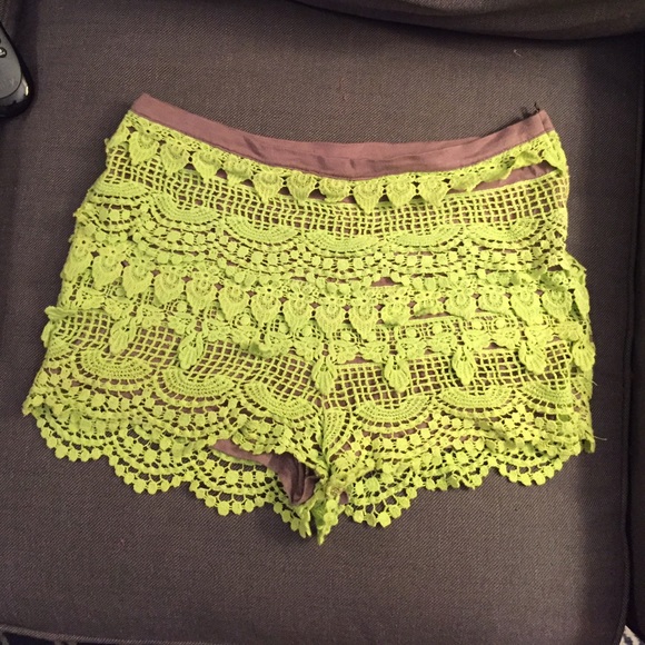 LUSH crochet shorts