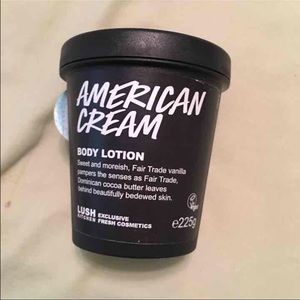 Lush American cream lotion