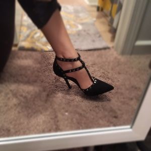 Black stud Wild Diva shoes!!