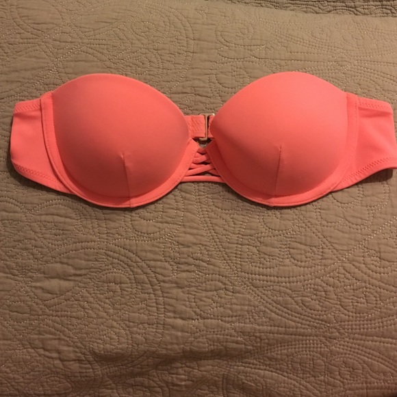 *RARE* Bright coral Victoria's Secret swim top