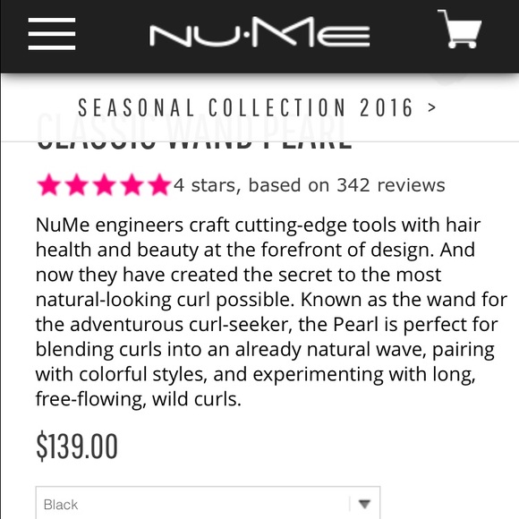 NuMe Classic Wand Pearl
