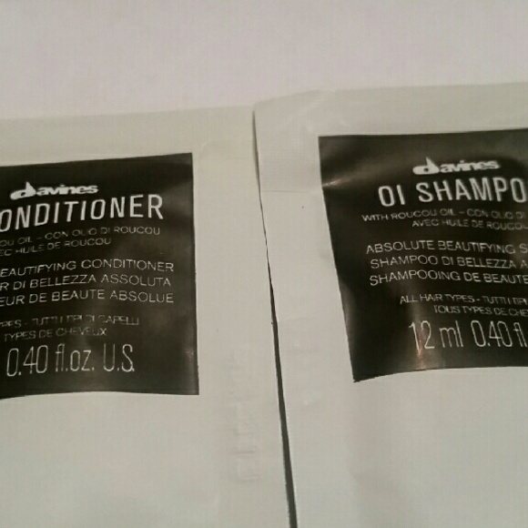 davines Oi Shampoo&Conditioner Foil Packets
