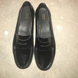 Black loafers