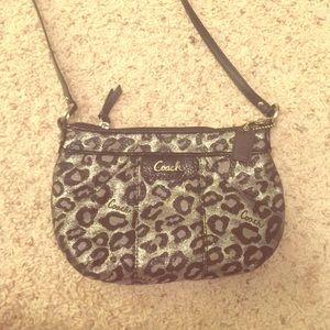 Coach Black Cheetah Crossbody