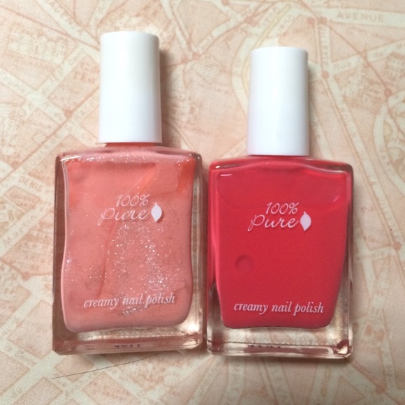 Other - 100% Pure Nail Polishes: I ❤️ you & juice