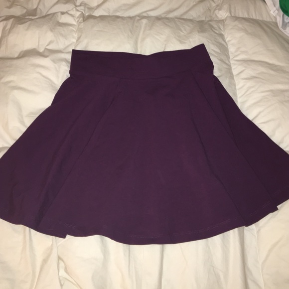 Maroon purple skater skirt