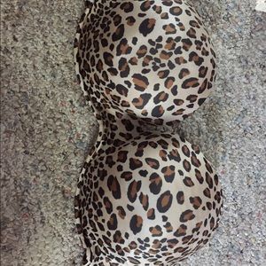 Strapless Cheetah Cacique Bra