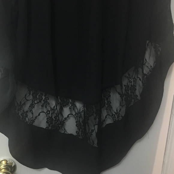 Never worn black high-low skirt. - Picture 3 of 3