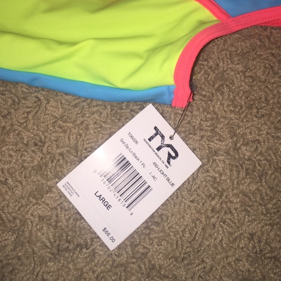 Neon one piece bathing suit - Picture 4 of 4