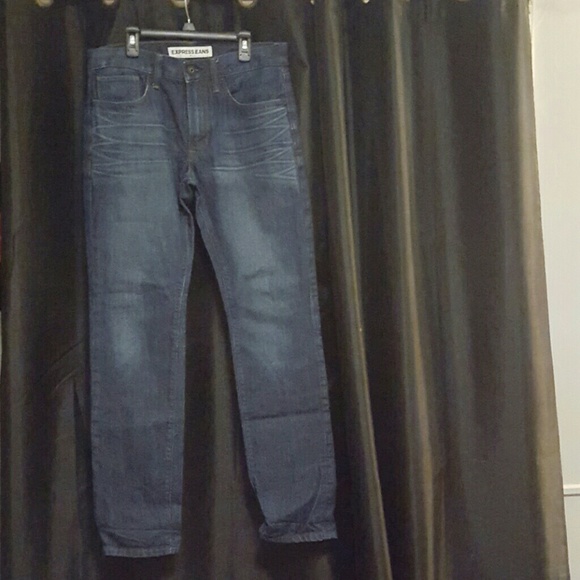Mens dark wash express jeans