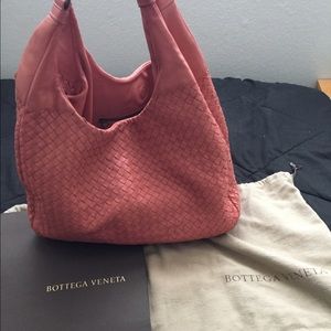 Bottega Veneta Hobo Bag Light Pink