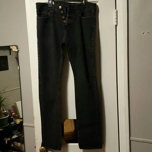 Mens black holister jeans