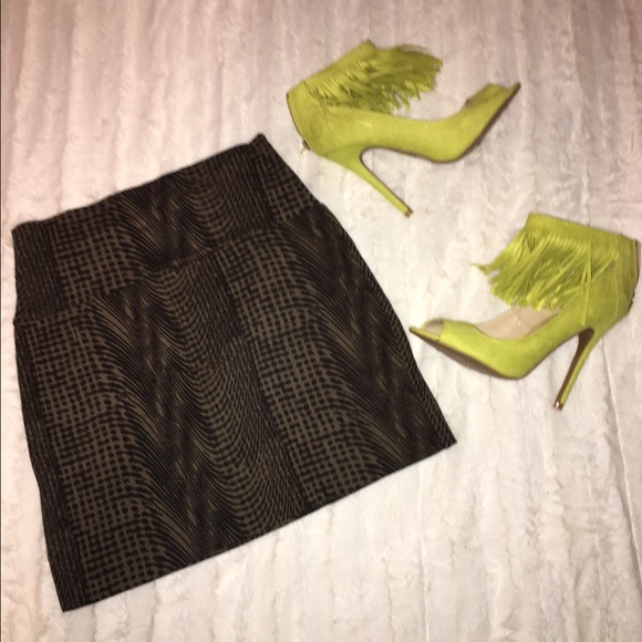 Patterned Mini Skirt