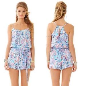 Lilly Pulitzer Dusk Romper- Shell me about it