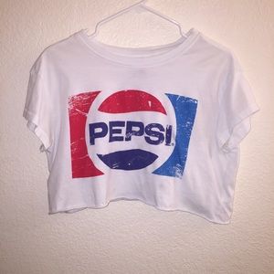 Pepsi Crop top t-shirt.