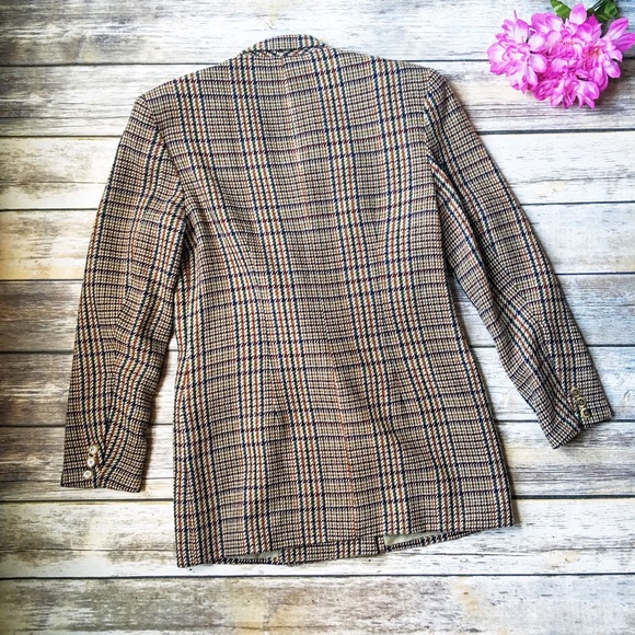 MOVING SALE🚛 Hugo Buscati Thick Plaid Coat ❤️ - Picture 3 of 4
