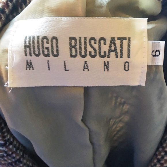 MOVING SALE🚛 Hugo Buscati Thick Plaid Coat ❤️ - Picture 4 of 4