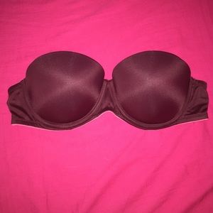 PINK Victoria's Secret strapless push-up bra 34b