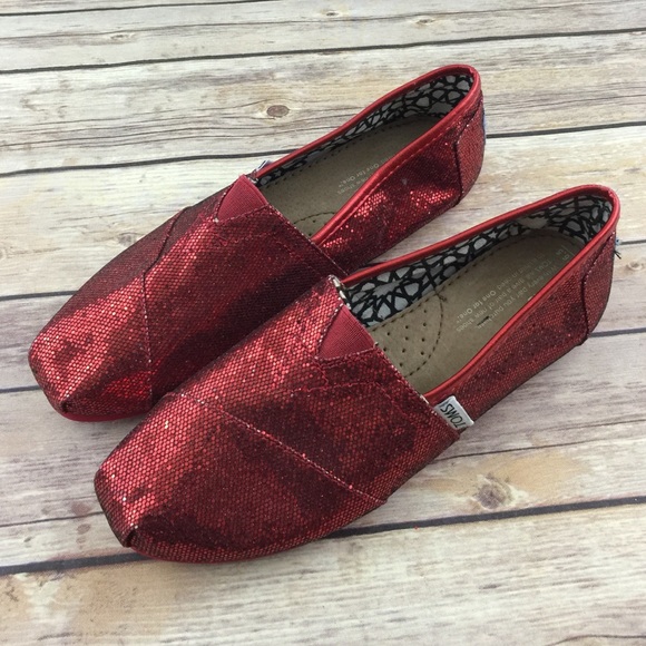 Toms Glitter Flats