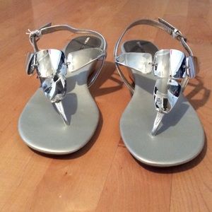 Silver sandals