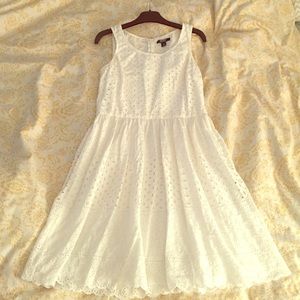White lace dress