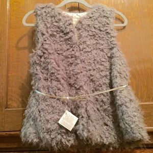 Zara Girls faux fur vest