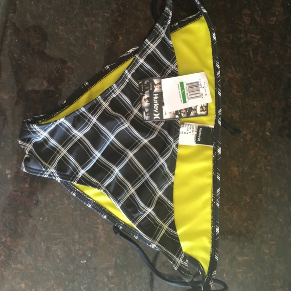 Hurley side tie bikini bottom NWT