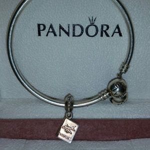 Used Adventures Await clear CZ charm