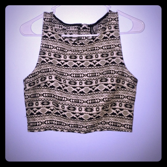 H&M Tribal crop top