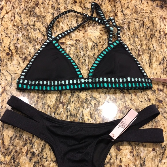 Crochet Victorias Secret Swim Triangle Top