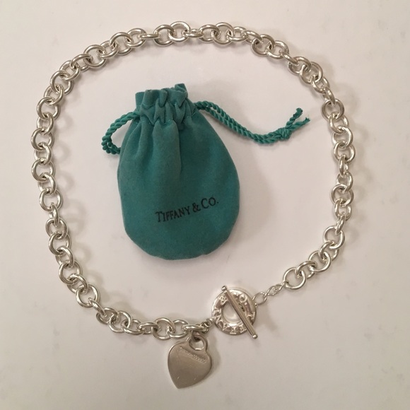 On Hold - Tiffany & Co. Silver Tag Necklace - Picture 1 of 2