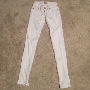 White skinny True Religion jeans