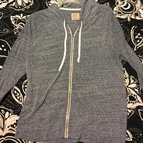 Grey American eagle zip up
