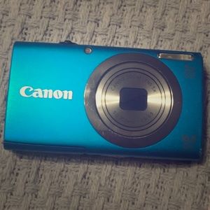Blue Canon Powershot Camera a2300