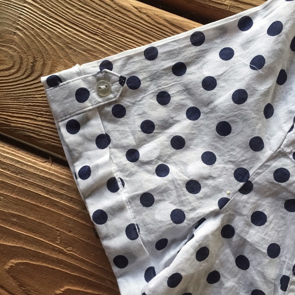 {Karen Scott} Blue Polka Dot Button Up Top - Picture 4 of 4