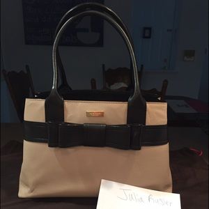 Kate Spade Villabella Avenue Elena Black and Tan