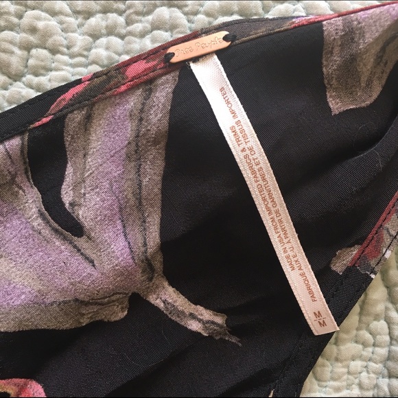 Free People.  Floral Jumper. Onsie. Romper. - Picture 3 of 4