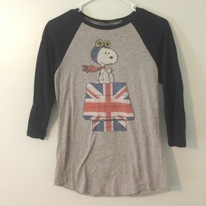 Snoopy Baseball Tee