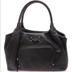 Kate Spade Bag- Black Leather Satchel