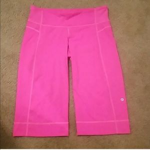 Lululemon hot pink crop pant