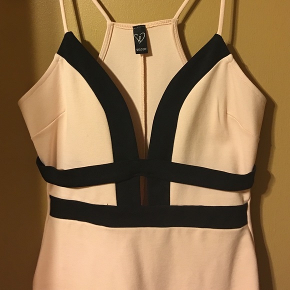 Blush and Black Windsor Dress - Picture 2 of 4