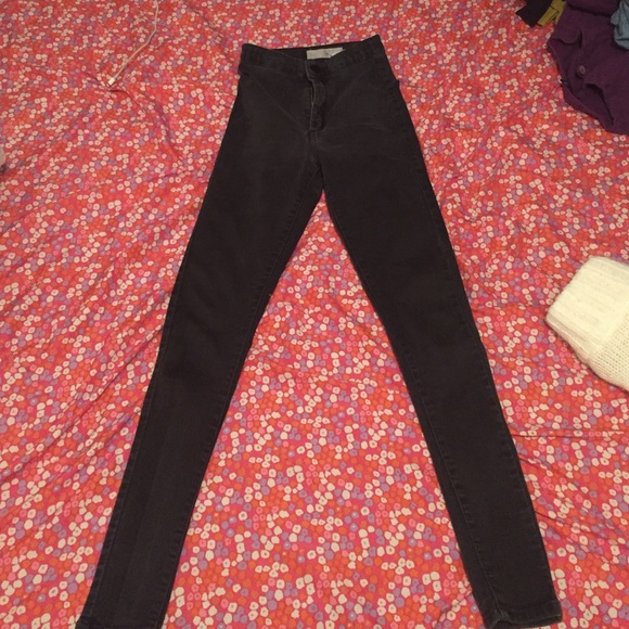 Topshop High waisted Joni Jeans Black
