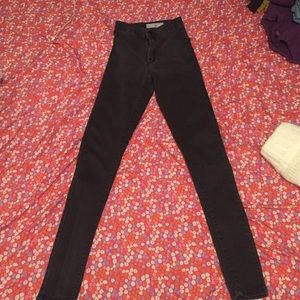 Topshop High waisted Joni Jeans Black