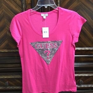 Guess XL Raspberry Sherbet T-Shirt