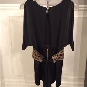 XOXO black beaded dress